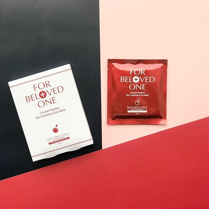 Crystal Radiant Bio-Cellulose Eye Mask(4 Pairs)