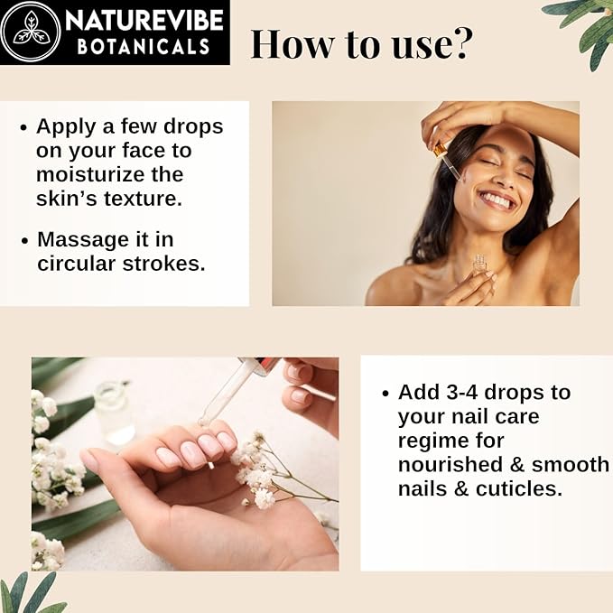 Naturevibe Botanicals Castor Rosemary Oil 32 Ounces | 100% Pure and Natural | Great for Skin Care and Hair Care