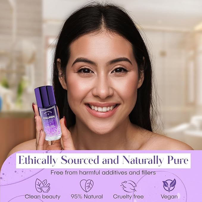 Collagen Anti-Aging Facial Serum - Deeply Moisturizing & Smoothing, Diminishes Dark Spots & Wrinkles - Dermatologist Tested, Korean Skin Care - 50mL / 1.69 fl.oz