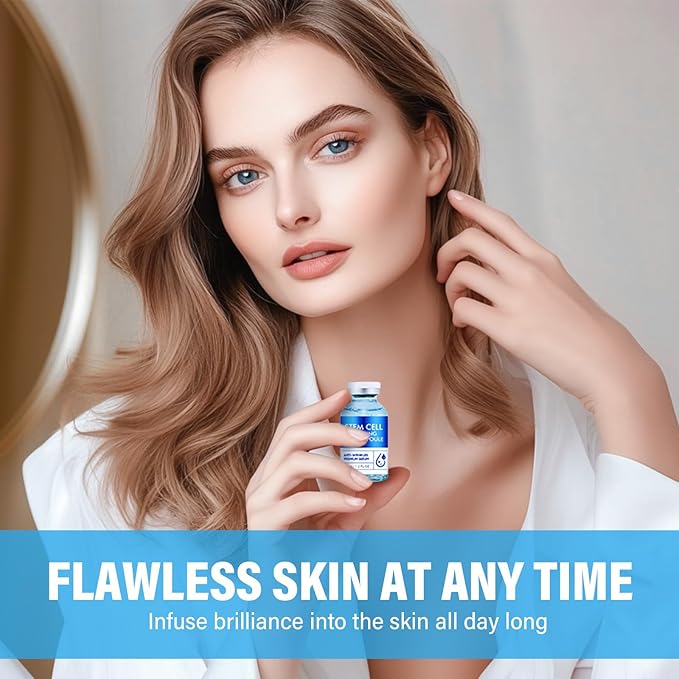 Stem Cell Anti-Aging Serum - Firm, Hydrate, and Renew Your Skin for a Youthful Glow,Strengthens and Moisturises Skin, Micro needling Serum Use with and without Micro Needling