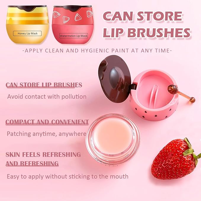 4PCS Bee Lip Balm Honey Pot,
