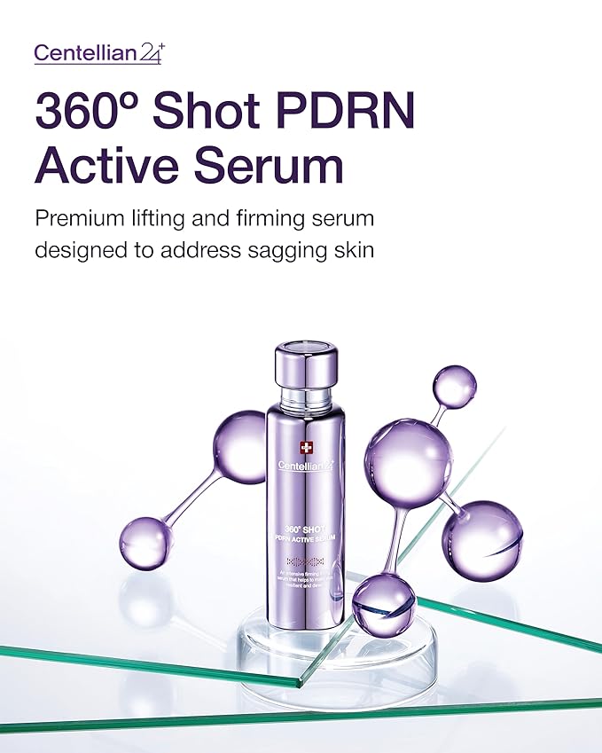 Centellian 24 360º Shot PDRN Active Serum (1.69fl oz) - Intense Hydration & Skin Firming Serum for a Youthful Appearance, Korean Skin Care. PDRN, Ribbon Collagen & Hyaluronic Acid