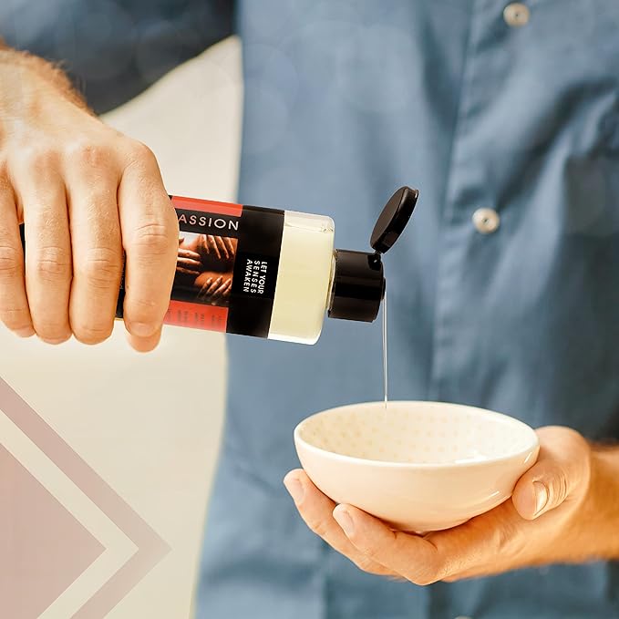 LOVE PLAY Massage Oil - Premium Massage and Body Oil for Massage Therapy - Vitamin E Infused - Essential Oil Blended 6.76 Fl Oz