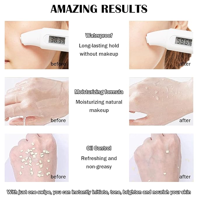 One Step Color Corrector,Color Correcting Foundation Facial Serum,Moisturizing Concealer Tri-Color Correcting Isolation Cream Face Makeup Primer Base