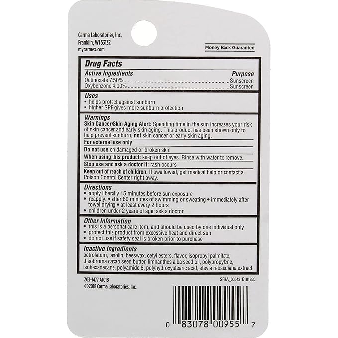 Carmex Click-Stick Moisturizing Lip Balm SPF oz