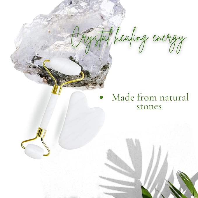 Gua sha facial tools, White