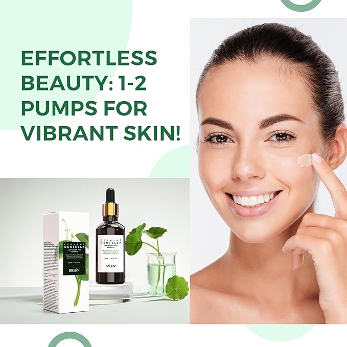 Centella Serum, Face Hydrating Fermented Centella Asiatica Serum, Soothing, Barrier Repair, Firming, Revitalize Glowing Centella Ampoule Facial Moisturizer with Ceramide NP, for All Skin (50ml)
