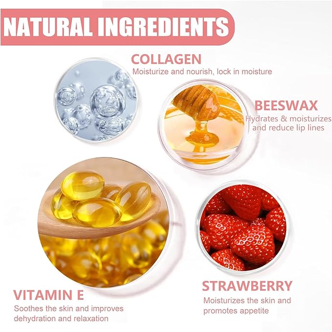 4 PCS Honey Lip Balm Pot, Wrinkle