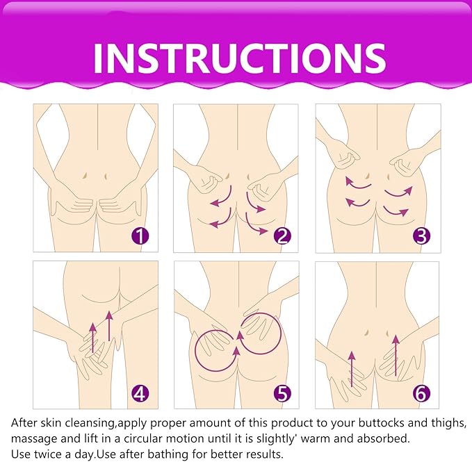 Safudan Hip Plump Up Oil,Firming Body Oil, Natural Herbal Hip Lift Buttock Massage Oil, Butt Firming Enhancement Essential Oil for Women, Firming & Lifting Fast (1 PCS)