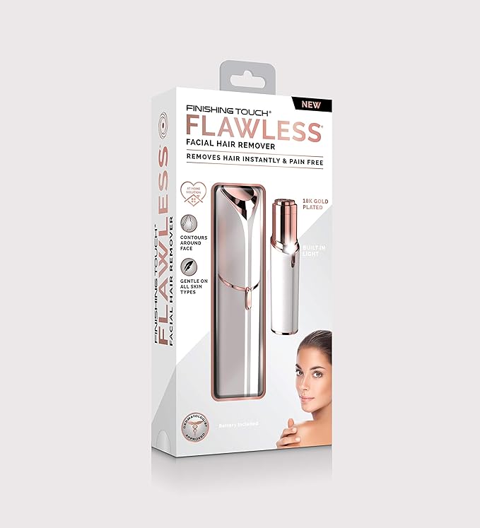 Finishing Touch Flawless Women's Painless Hair Remover , White/Rose Gold