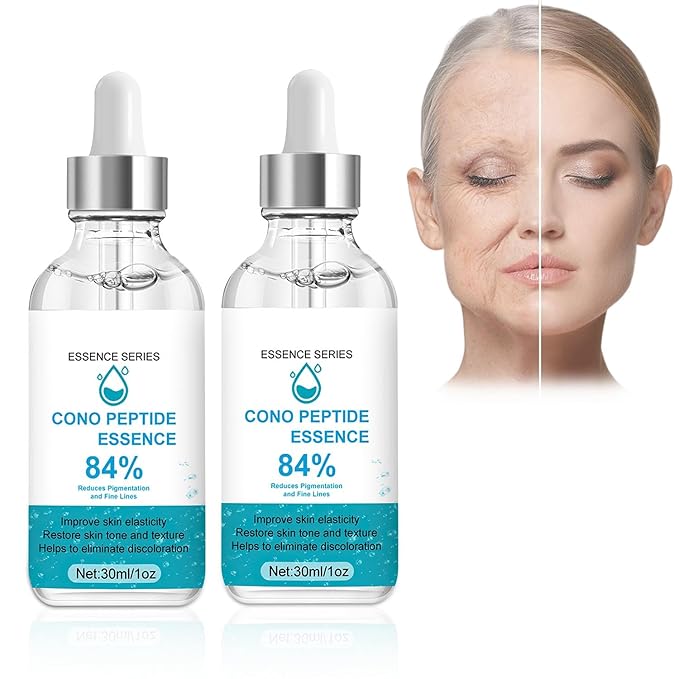 Cono Peptide Essence,Cono Peptide Essence Anti-Aging Wrinkle Serum,Cono Peptide Essence Anti-Aging Wrinkle Serum Instant Lifting Face Skin Care Moisturizing Facial Serum (2 PC)