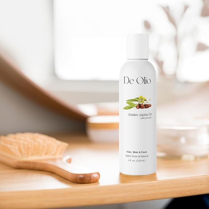 | Golden Jojoba Oil | 100% Pure & Natural | Face, Hair and Body | Cold Pressed | Soap Making & Massage | Carrier Oils | 64fl. oz. (1.89L)