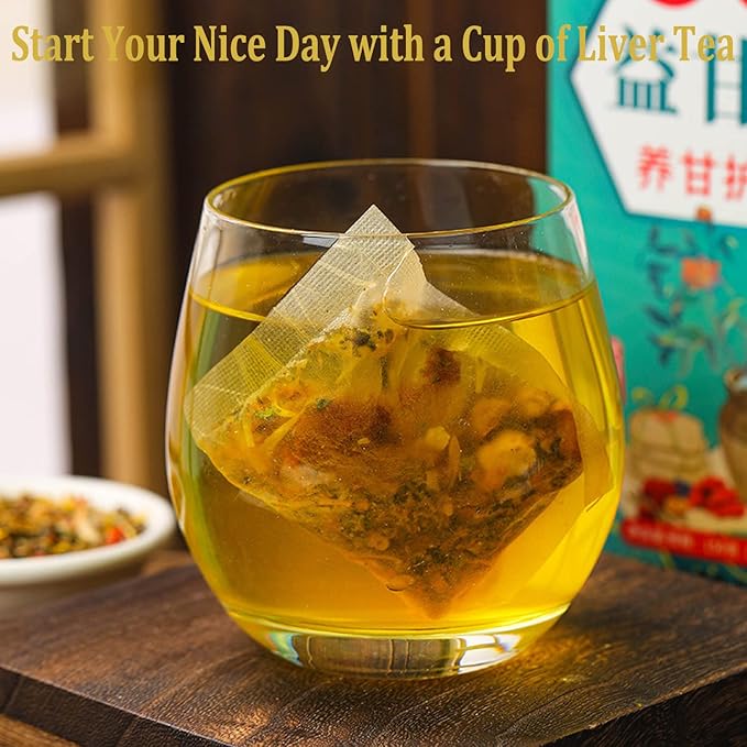 Daily Liver Tea, 18 Flavors Liver Tea with 18 Different Herbs for Better Liver (2 Boxes 60 Bags)
