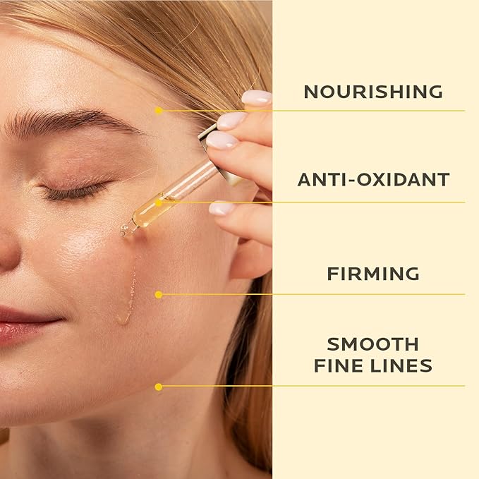 ZealSea Superfood Antioxidant Face Oil: Facial Oil with Antioxidant Rich Plant-Based Oils Hydrating Moisturizing and Smooth Dry Skin Care Gua Sha Massage Skin Therapy Oil for Women Men, 1 Fl Oz