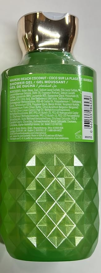 Bath and Body Works WAIKIKI - BEACH COCONUT Shower Gel 10 Fluid Ounce (2020 Edition)
