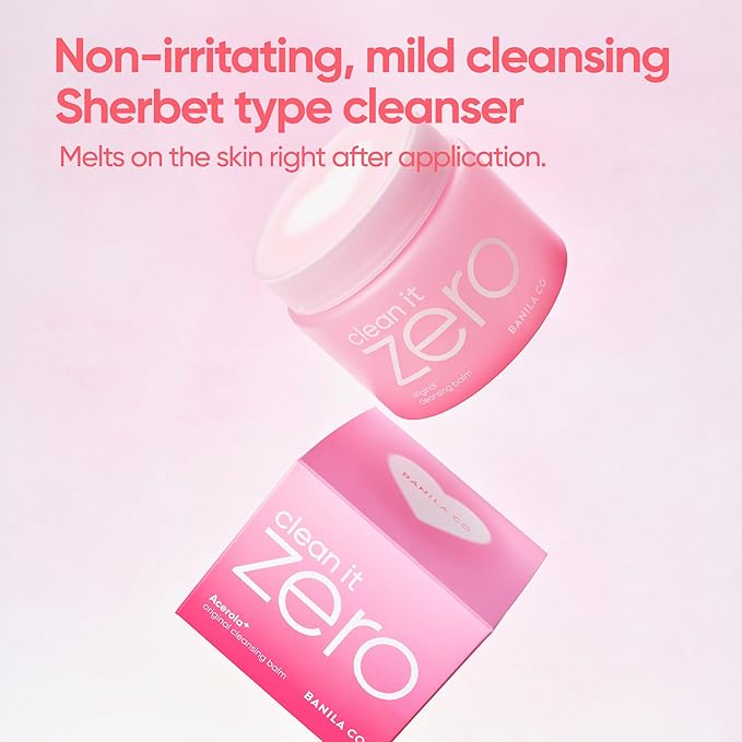 BANILA CO Clean it Zero Original Cleansing Balm Heart Edition | Korean Makeup Remover, Cleansing Oil, Cleanser for All Skin Types | Vegan | Made with Acerola Berry & Vitamin C (180ml / 6.08 fl.oz)