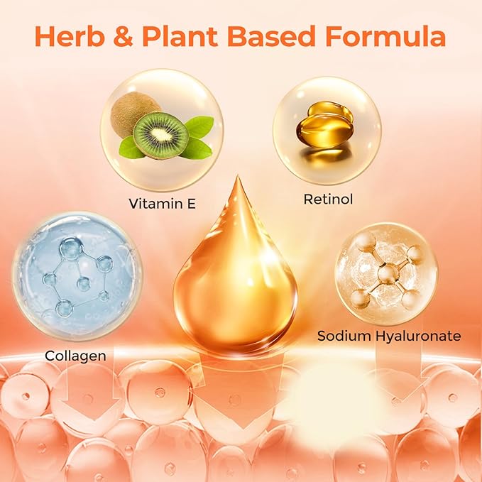 Retinol Eye Cream for Dark Circles and Puffiness, Hyaluronic Acid Serum for Face Anti Aging, Fine Lines, Dark Spots, & Dry Skin