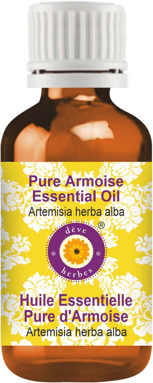 Deve Herbes Pure Armoise Essential Oil (Artemisia herba alba) Steam Distilled 5ml (0.16 oz)