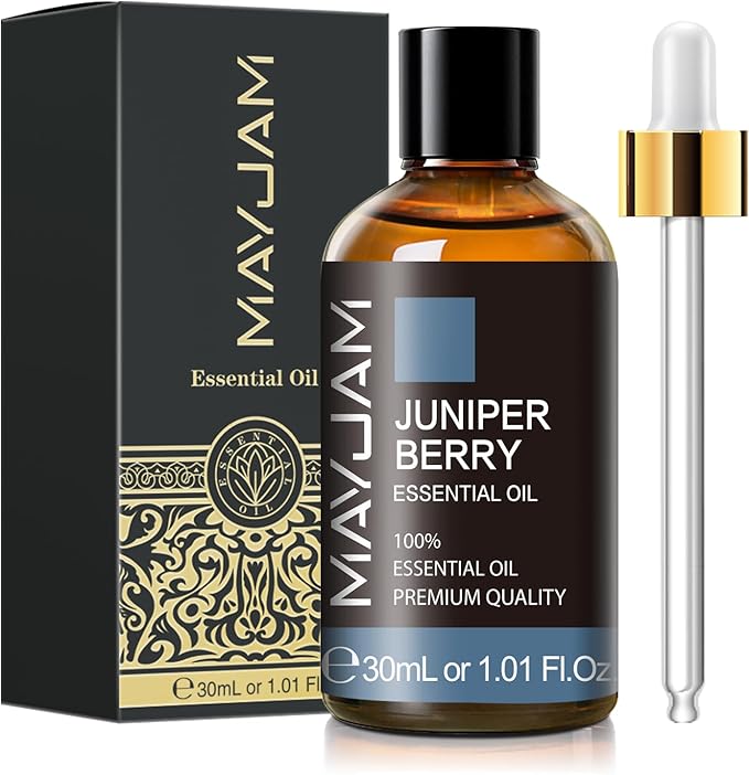 Juniper Berry Essential Oil 30ML/ 1.01FL.OZ, MAYJAM Pure Juniper Berry Oil for Massage, Diffuser, Soap Making, Long Lasting Scents