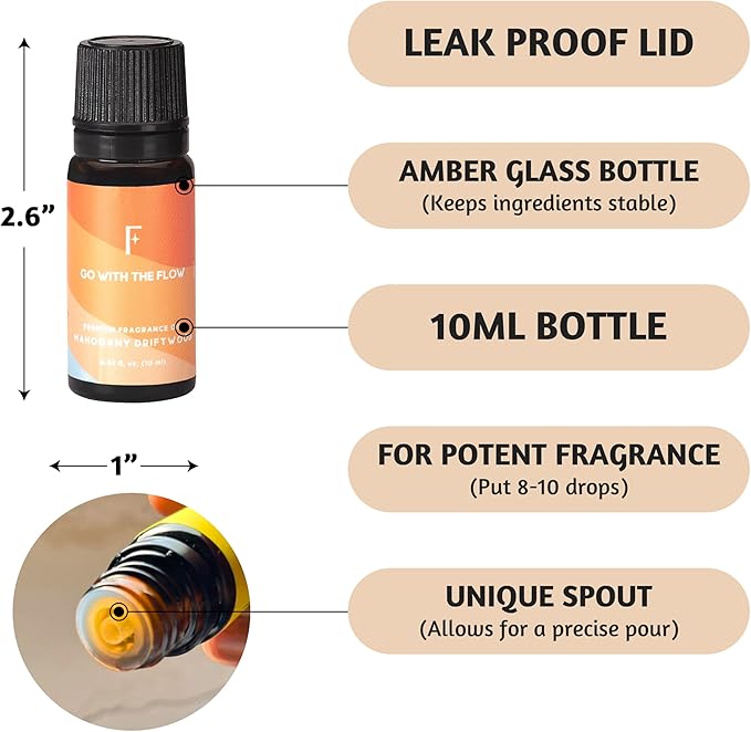 Folkulture Summer Essential Oils for Diffuser for Home | Set of 6 Premium Beach Oil Set | Oil Diffuser Summer Essential Oils for Candle Making Set for Women - Neroli & Grapefruit