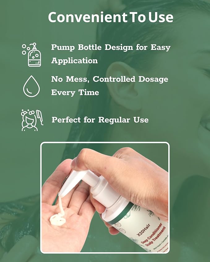 Deep Conditioner Scalp Treatment for Folliculitis - Relieves Dandruff, Psoriasis, Dryness & Itchiness, Balances Oil, Ideal for Women