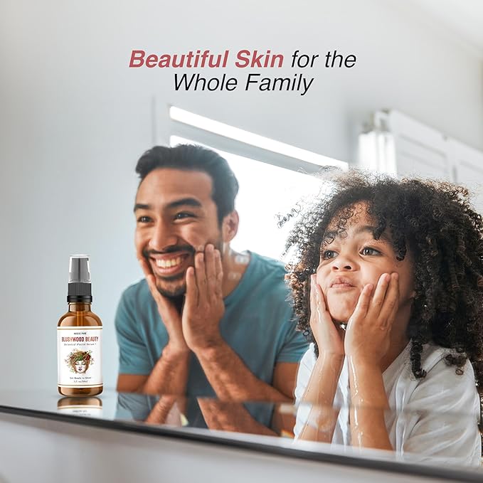 Blushwood Beauty Botanical Facial Serum+ - 3-in-1 Everyday Cell Support and Beautifying Formula for Skin, Lips, and Hair - Lab-Tested and Authenticated 30ml