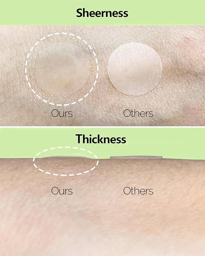 Beviliu Pimple Patches for Face 132 Counts, 2 Sizes Thinner Edge Hydrocolloid Acne Patches, Invisible Zit Patches for Face, Facial Skin Care Products Beauty