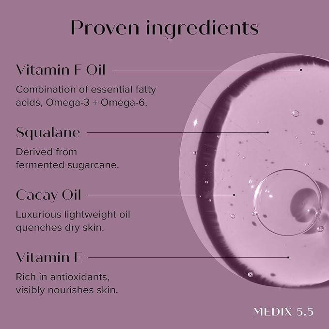 Medix 5.5 Anti Aging Skin Care 3PC Set, Retinol Body Cream + Exfoliating AHA Glycolic Acid Foaming Face & Body Wash + Vitamin F Booster Serum, Wash + Treat + Hydrate Skincare Set