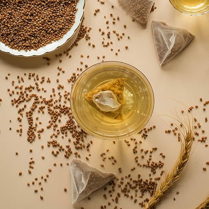 TEARELAE - Himalayan Tartary Buckwheat Teabags 6.35oz/180g (6g x 30 Bags) - Pure Natural Buckwheat Tea - Caffeine Free - Roasted Nuts Aroma - Non-GMO