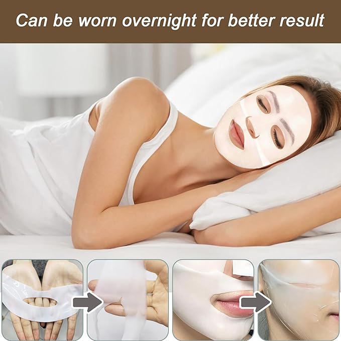 Deep Bio-Collagen Face Mask: Luxurious Treatment That Rejuvenates And Hydrates Your Skin. Enriched With Collagen, Boosts Elasticity, And Reduces Fine Lines, Radiant, Youthful Glow