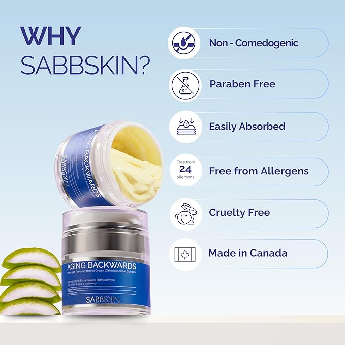 Retinol Cream for Face with Niacinamide - Night Cream for face to Fight the Look of Wrinkles, Fine lines - Helps in Brighten, Firms & Improves Skin Tone, 50ml - Men and Women