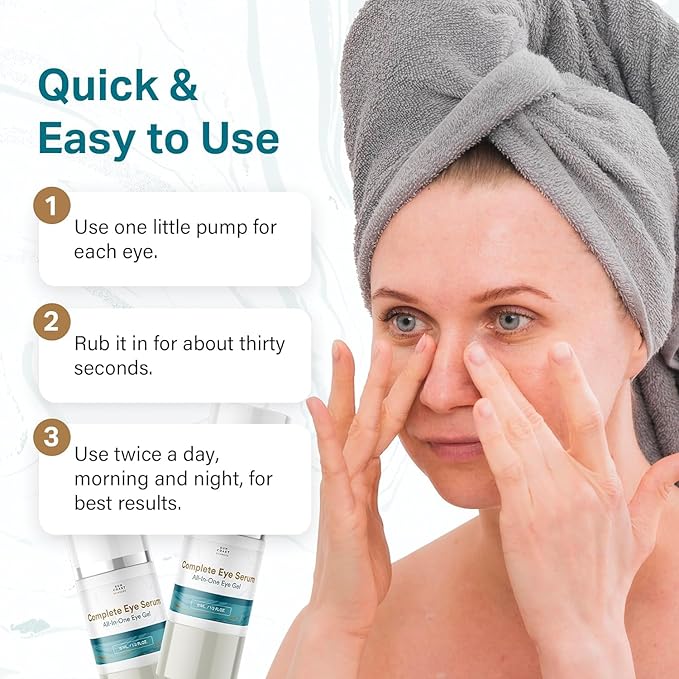 Sun Coast Sciences - Complete Eye Serum by Dr. Mark Rosenberg for Wrinkle Reduction, Age Spots Fading, and Under-Eye Bags Treatment (Pack of 4)