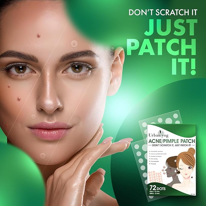 Acne Pimple Patch - 72 Invisible Facial Stickers cover with 100 Hydrocolloid, overnight Pimple - Acne Absorbing patch (Single)