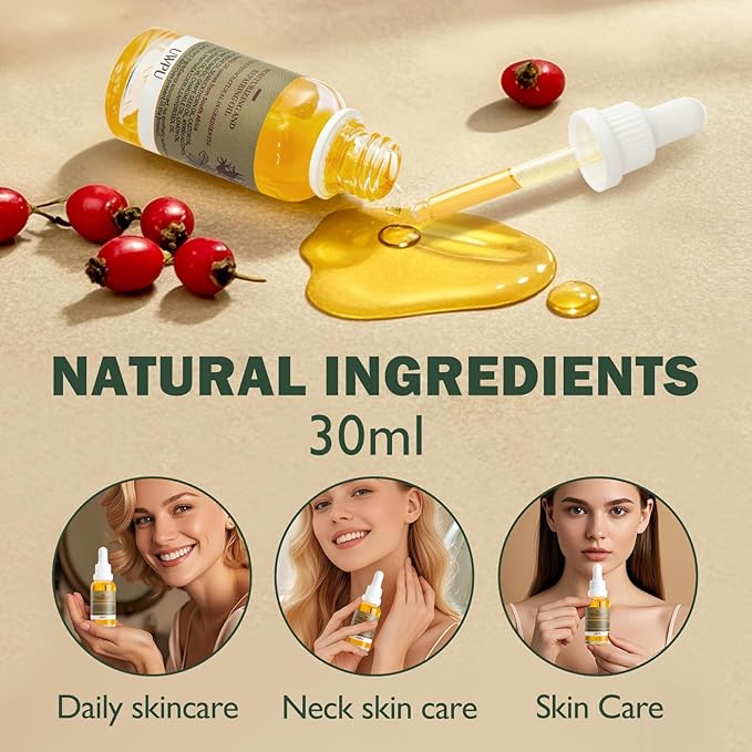 Rosehip Oil For Face & Body - Pure Organic Cold-Pressed Moisturizer-30ML