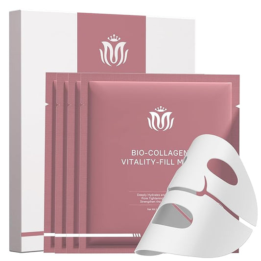 Bio-Collagen Face Masks, Real Deep Collagen Mask, Vitality-Fill Deep Hydrates, Facial Hydrogel Masks | TikTok Trend Items | Korean Skin Care