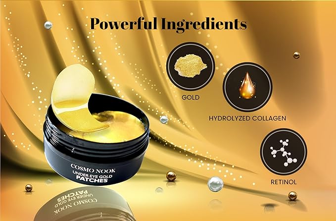 24k gold under eye patches