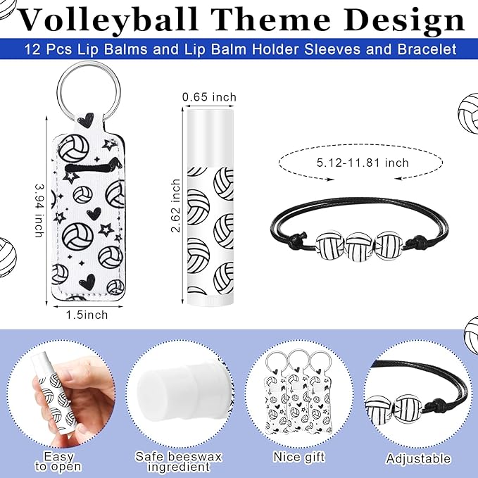 72 Pcs Sports Team Gifts Include Volleyball)