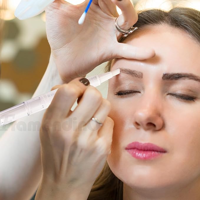 Framendino, 40 Pack 3 Ml Cuticle Oil Pen Empty Transparent Nail Twist Pens with Brush Tip 3 Stickers