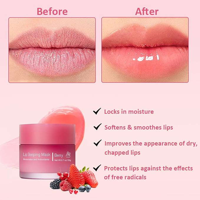 Cherry Lip Mask, Hydrating Lip Mask, 20G