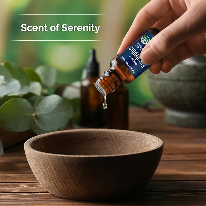Organic Eucalyptus Essential Oil 30 ml - Pure Natural Oil for Diffuser, Sauna, and Aromatherapy - Aceite de Eucalipto - Nexon Botanics