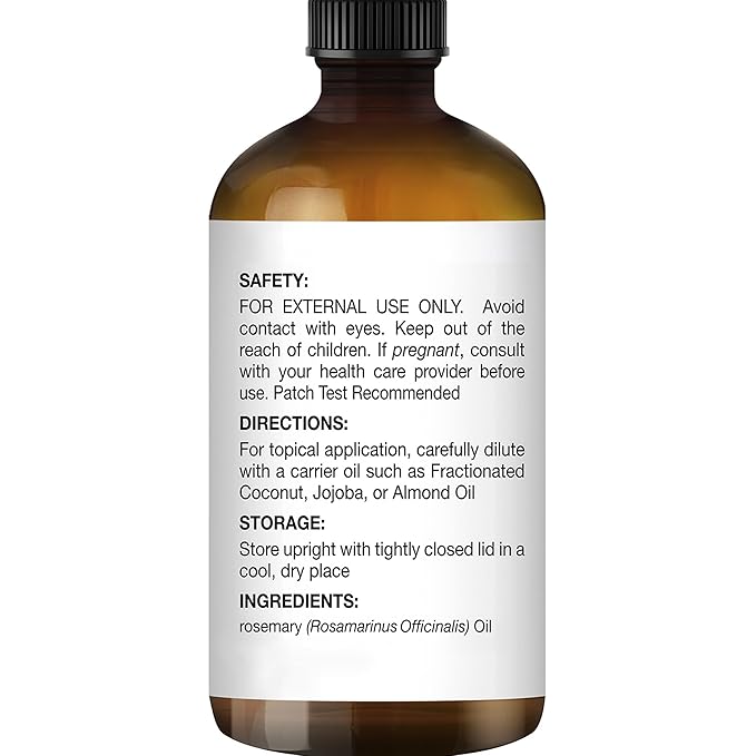 Majestic Pure Rosemary Essential Oil - 100% Pure & Premium Oil for Hair Growth, Skin, Face, Aromatherapy & Diffuser - 1 fl oz | Perfect Oil for Hair Growth