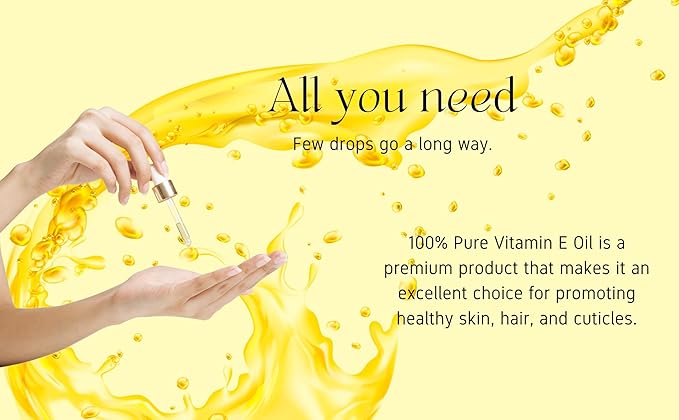 Organic Vitamin E Oil for Skin, Face & Scars - Pure & Natural Liquid Formula - 74000 IU - 100% Pure & Natural Vitamin E Oil - 2 Fl. Oz.