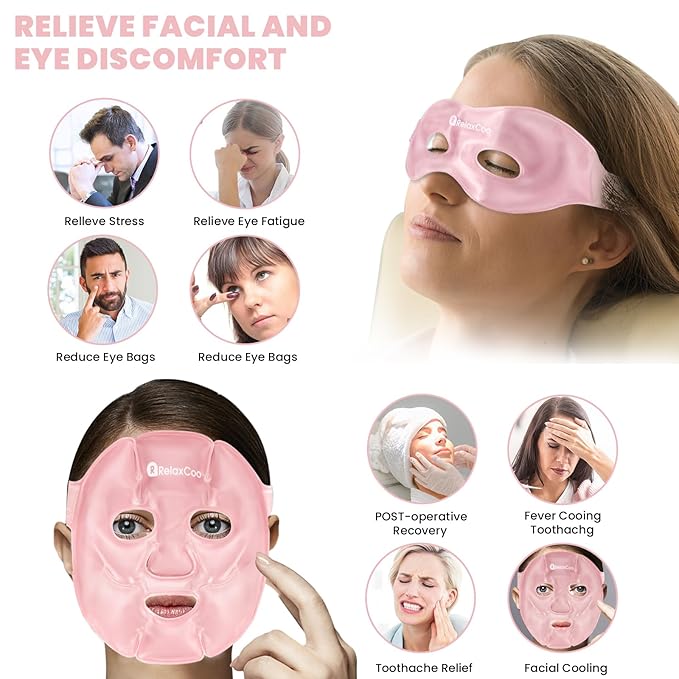 Ice face eye mask for