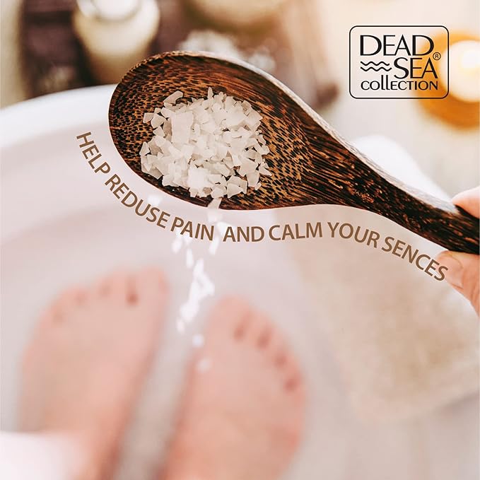 Dead Sea Collection Bath Salts Enriched with 3 pc-Eucalyptus - Cherry Blossom-Coconut-Natural Salt for Bath-Large 34.2 OZ.-Nourishing Essential Body Care for Soothing and Relaxing Your Skin and Muscle