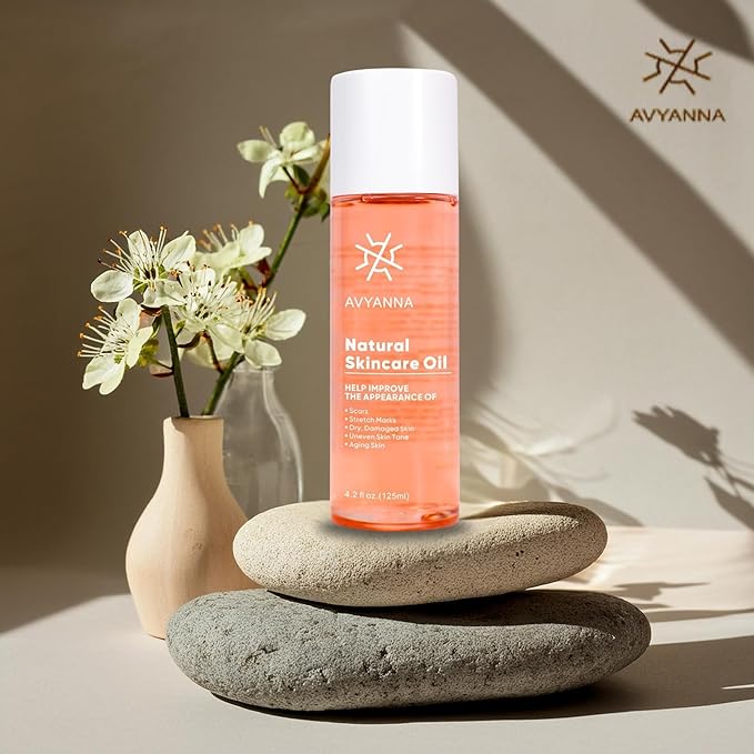 AVYANNA Natural Skincare Oil - Deeply Nourishing & Hydrating Formula for Soft, Glowing Skin, Enhances Texture Quickly Absorbed Non Greasy.