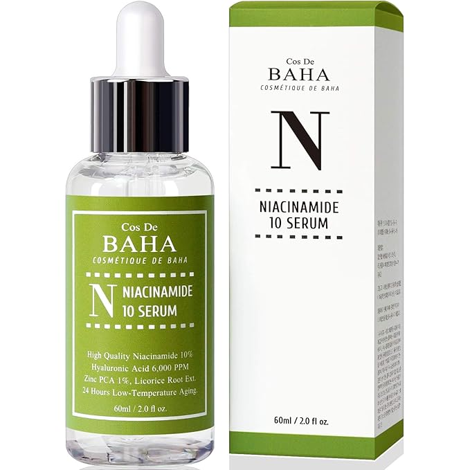 Niacinamide 10% + Zinc PCA 1% Serum for Face - Pore Reducer + Uneven Skin Tone Treatment + Diminishes Acne Prone, Skin Balancing Pore Reducing, Restores Elasticity, 2 Fl Oz (60ml)