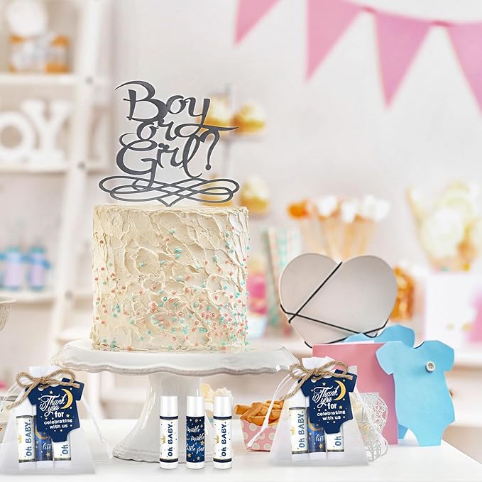 Demissle 50 Pcs Baby Shower Lip Souvenirs(Night)