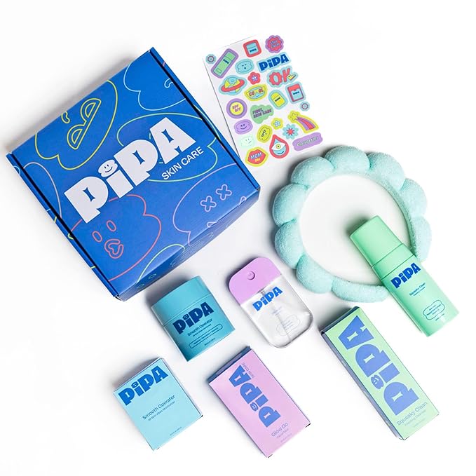Skincare Start Young Bundle Gift Set | 3-Step Gentle Skin Care Routine for Tweens | Alcohol-Free & Safe | Includes Squeaky Clean Foam Cleanser, Smooth Operator Moisturizer & Glow Go Facial Mist