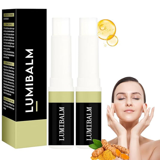 2 PCS Lumibalm Eye Serum Stick, Lumibalm Balm Stick, For Under Eye Bags, Erase Dark Circles Fade Lines, Deeply Moisturizes, Anti Aging Serum Stick