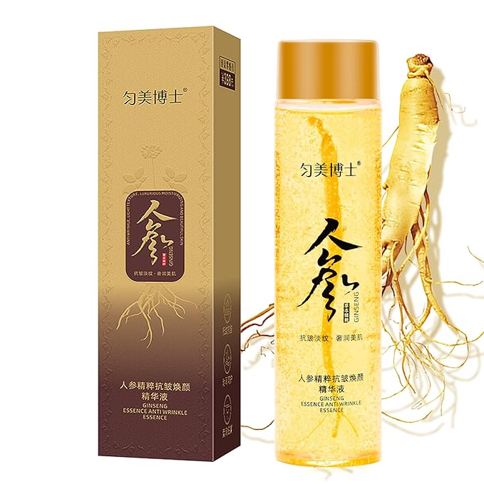 SUNDEER Ginseng Extract Liquid，Ginseng Polypeptide Anti-Ageing Essence，Ginseng Extract Anti-Wrinkle Original Serum Oil，Korean Red Ginseng Serum for Reduce Fine Lines, Moisturizing (1 Bottle)